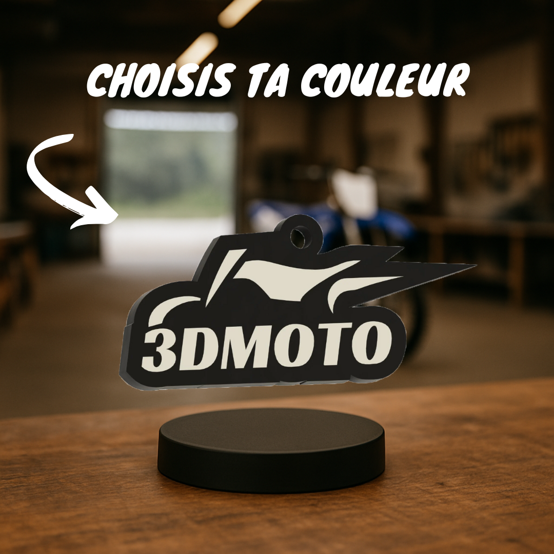 Porte-clés 3DMoto avec tag NFC intégré
