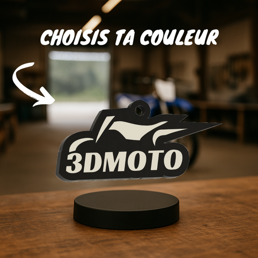 Porte-clés 3DMoto avec tag NFC intégré