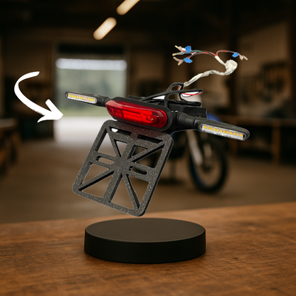 Support de plaque amovible moto pour sherco